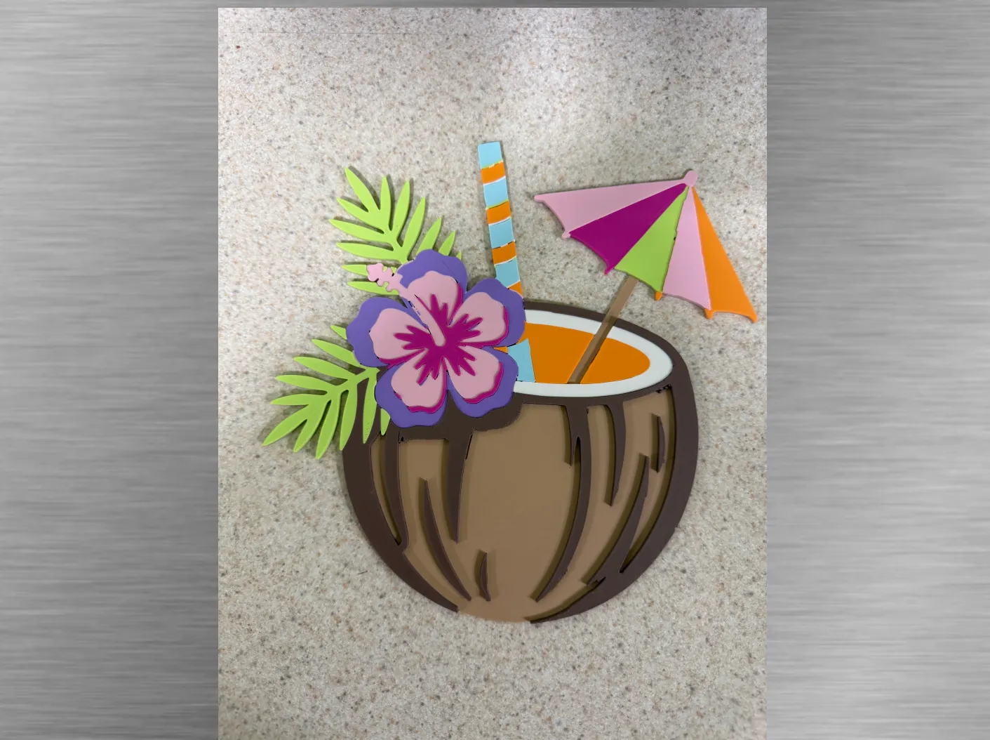 Tiki Art-Coconut Drink
