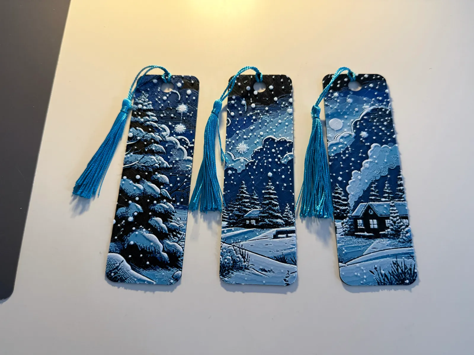 Winter Bookmarks (HueForge)