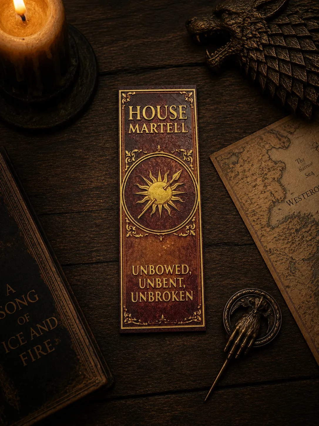 House Martell Bookmark - Game Of Thrones