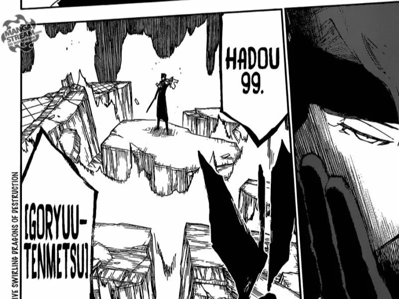 Bleach Aizen Hado 99 Manga Panel 2D Wall Art