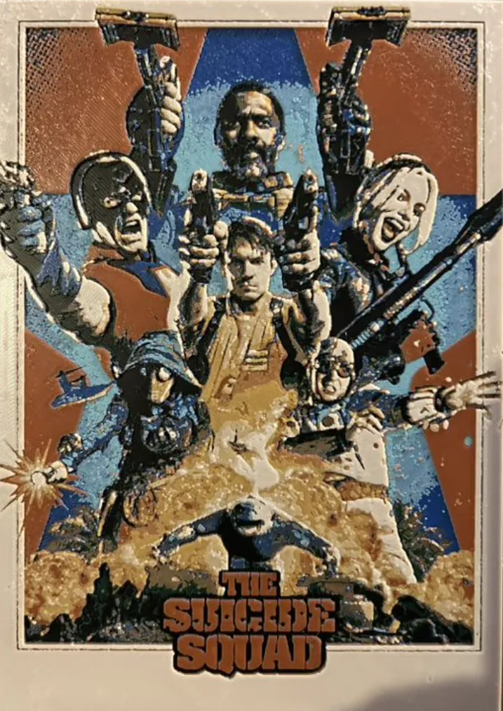 Hueforge Movie Poster - Suicide Squad -