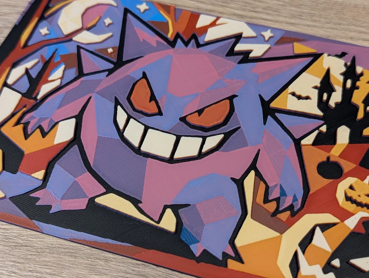 Gengar Halloween Hueforge & Frame