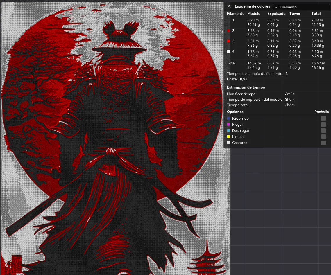 Samurai (HueForge)