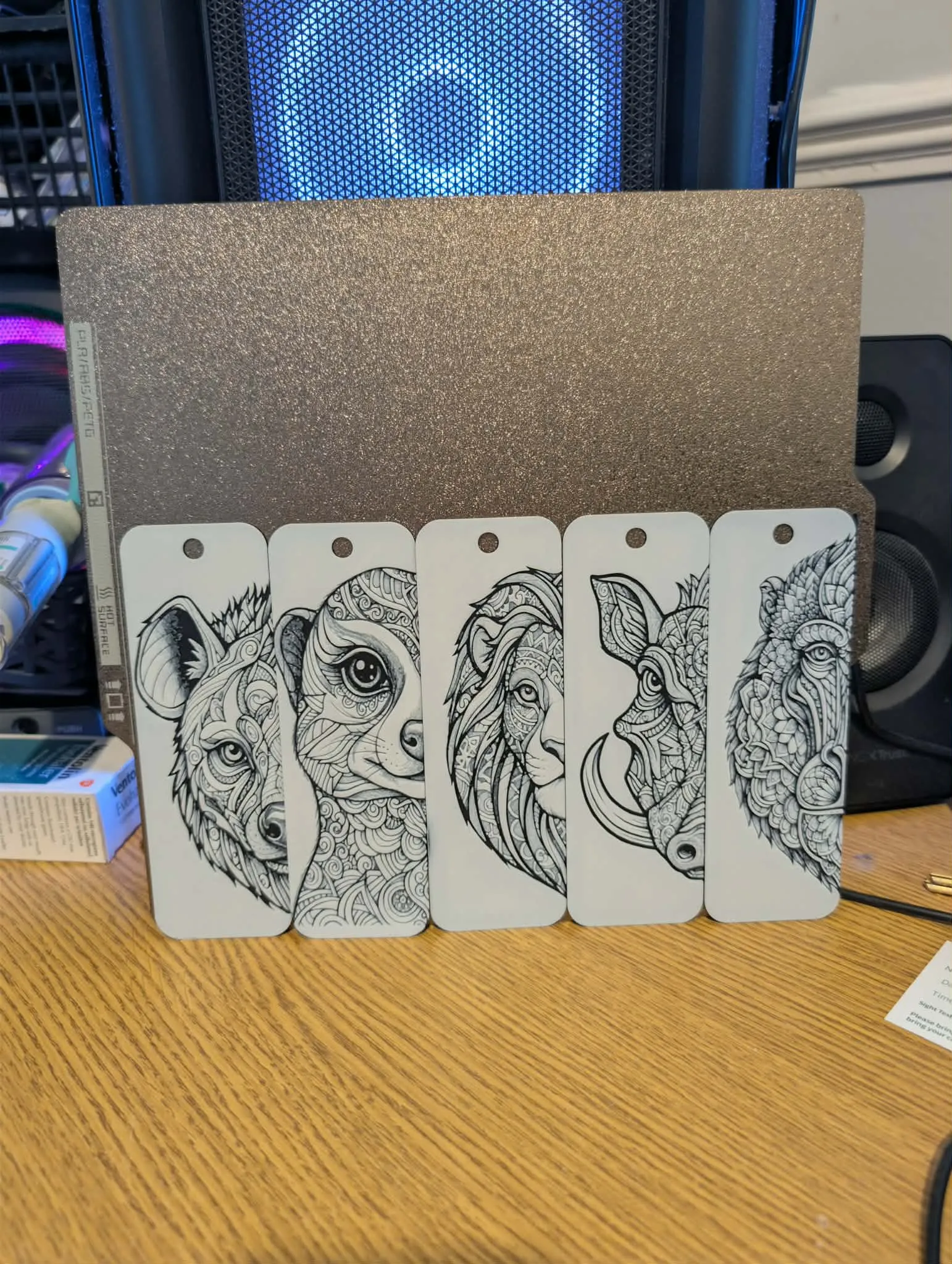 Lion king inspired - mandala bookmarks set of 5