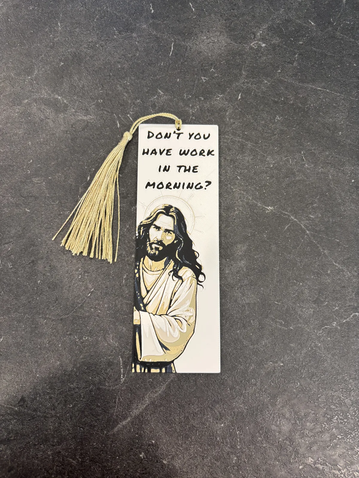 Jesus is watching bookmarks hueforge