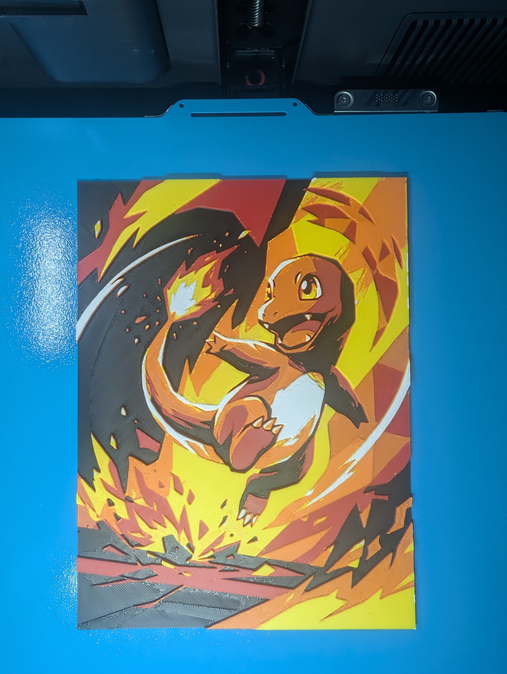 Charmander Low Poly Styled Pokemon 6x8 Hueforge