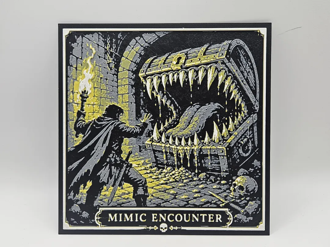 Mimic Encounter | 150x150mm | 4 Colour HueForge