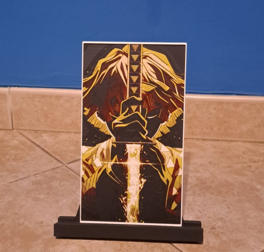 Demon Slayer Zenitsu - Filament Painting Hueforge