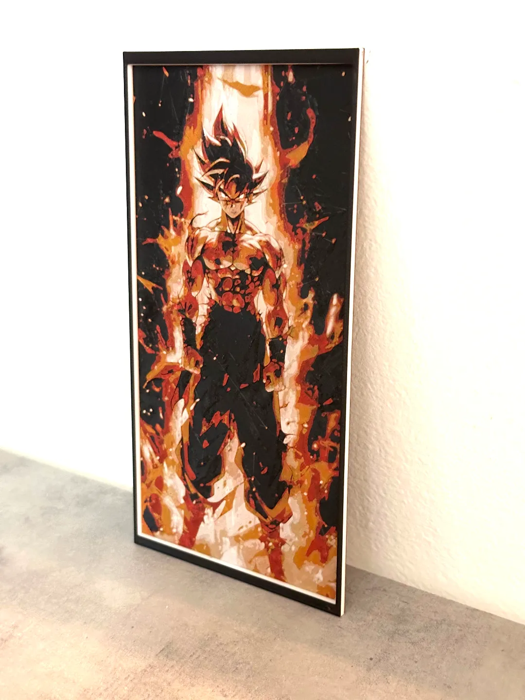 The Origin of son Goku with black frame-Dragonball- hueforge final