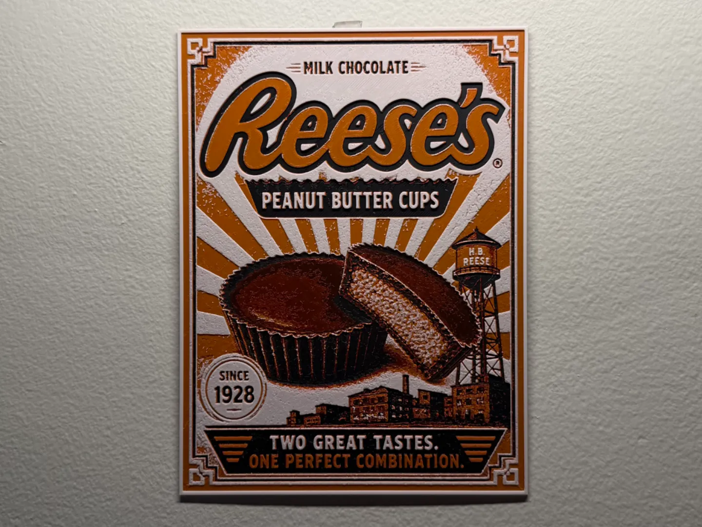 Reese's Cups Poster Style HueForge