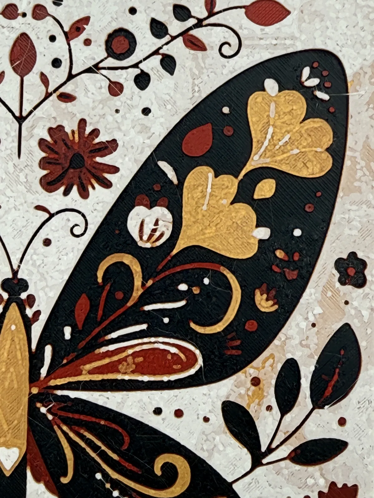 Folk Art Butterfly Hueforge