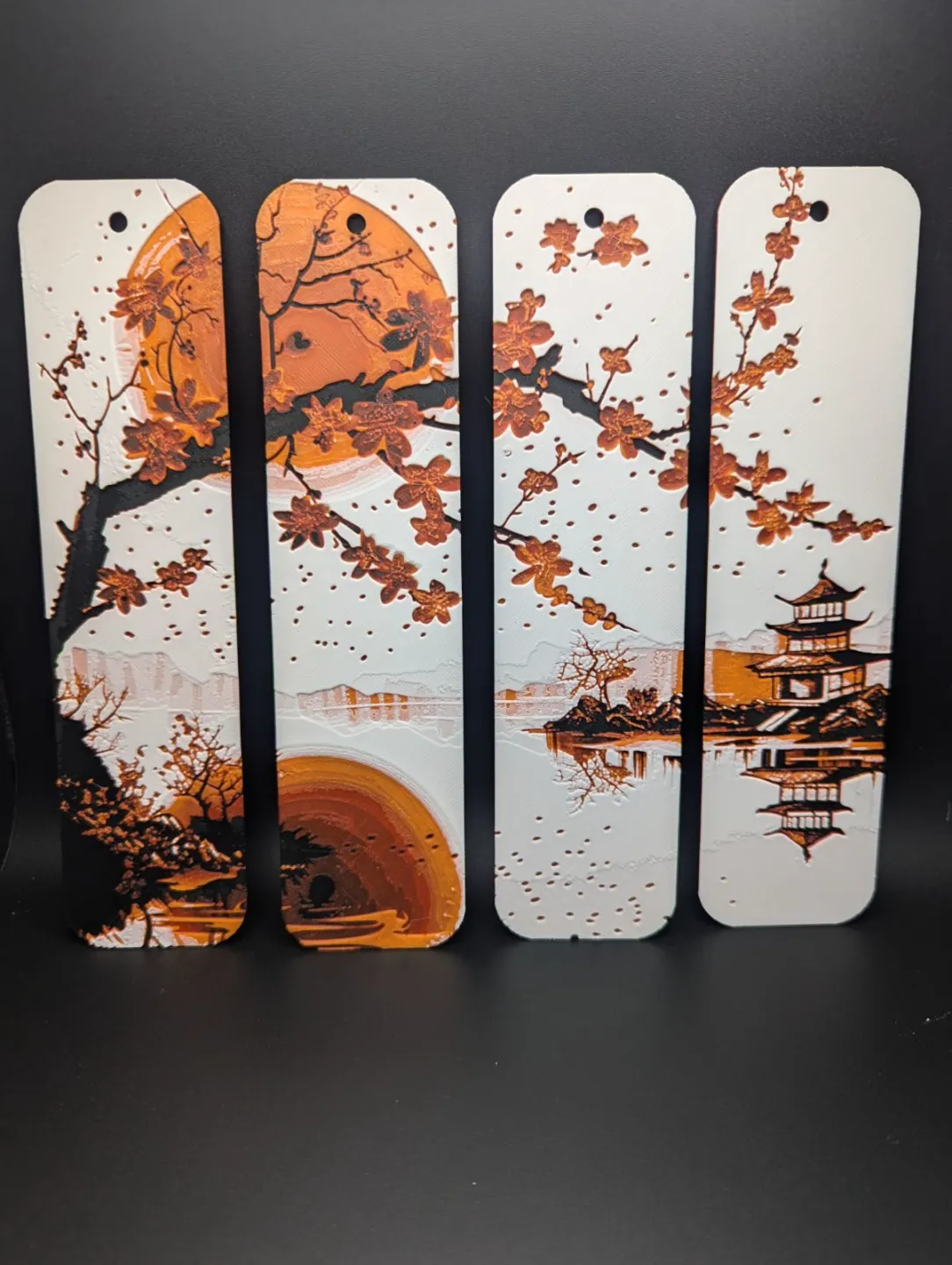 Tranquility Hueforge bookmarks set
