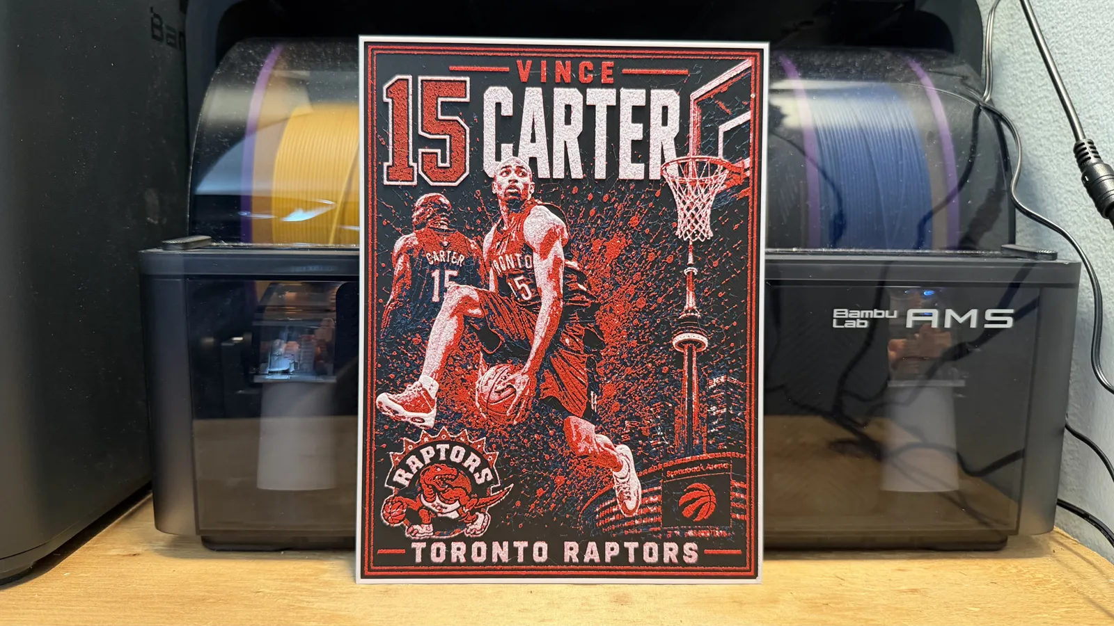 Vince Carter Dunk Poster HueForge
