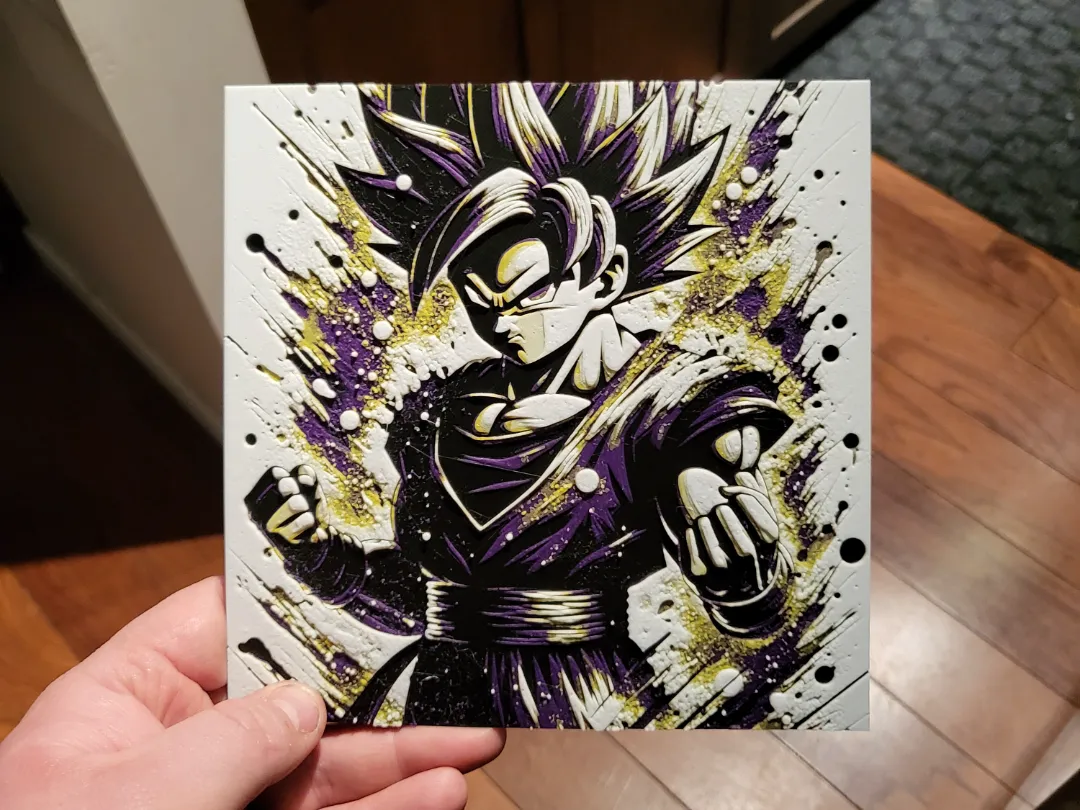 تابلو دیواری «Graffiti Teen Gohan Hueforge»