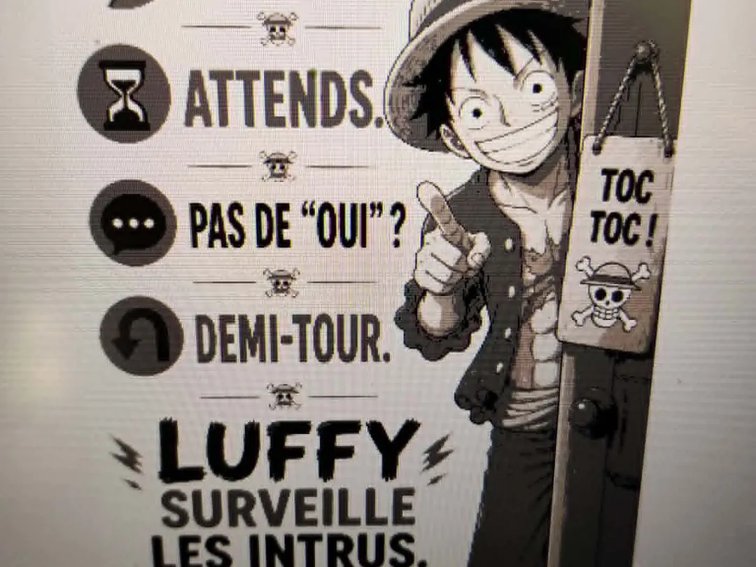 luffy porte pancarte hueforge ams non obligatoire