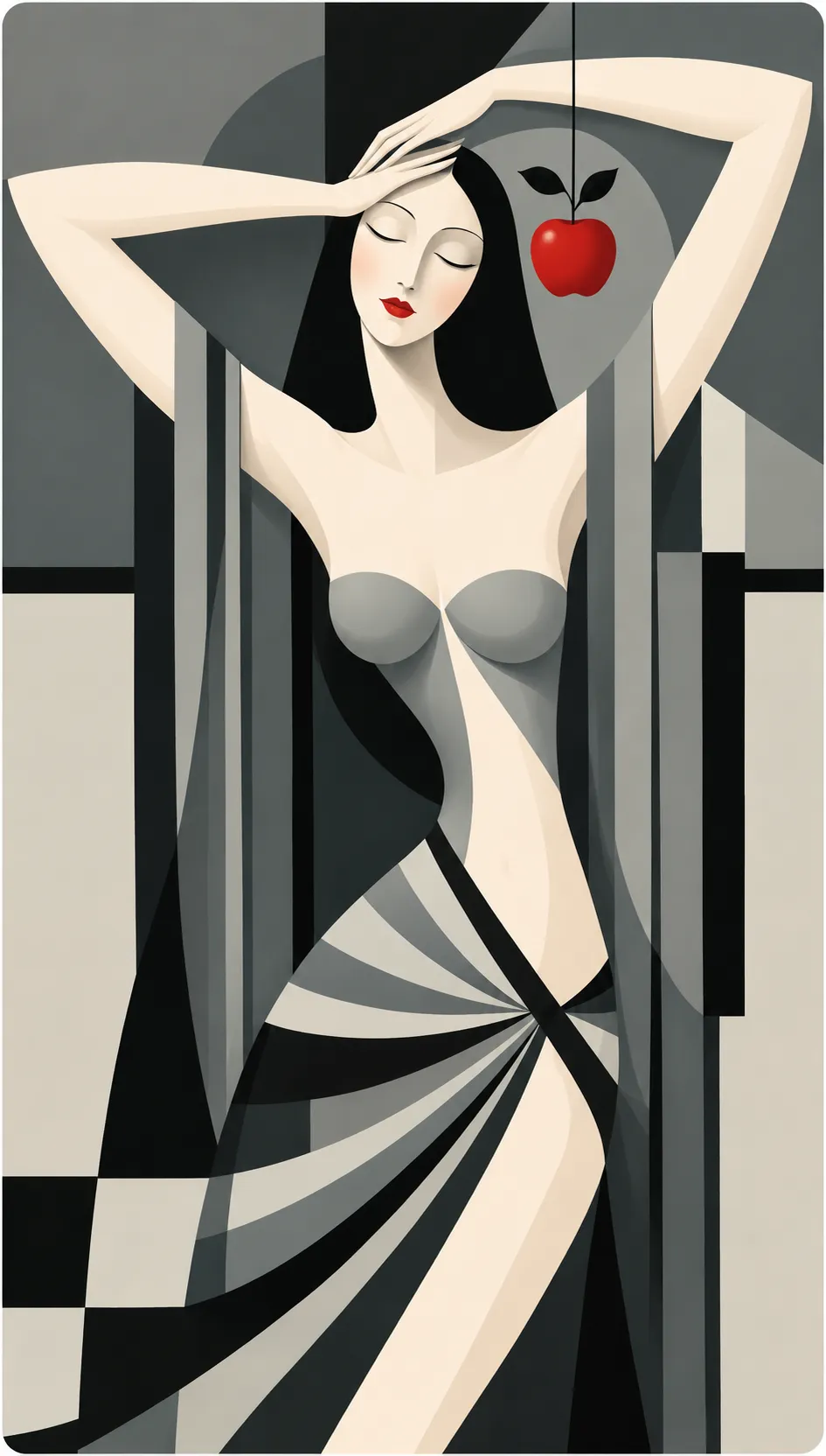 Forbidden Glow Deco Woman hueforge print