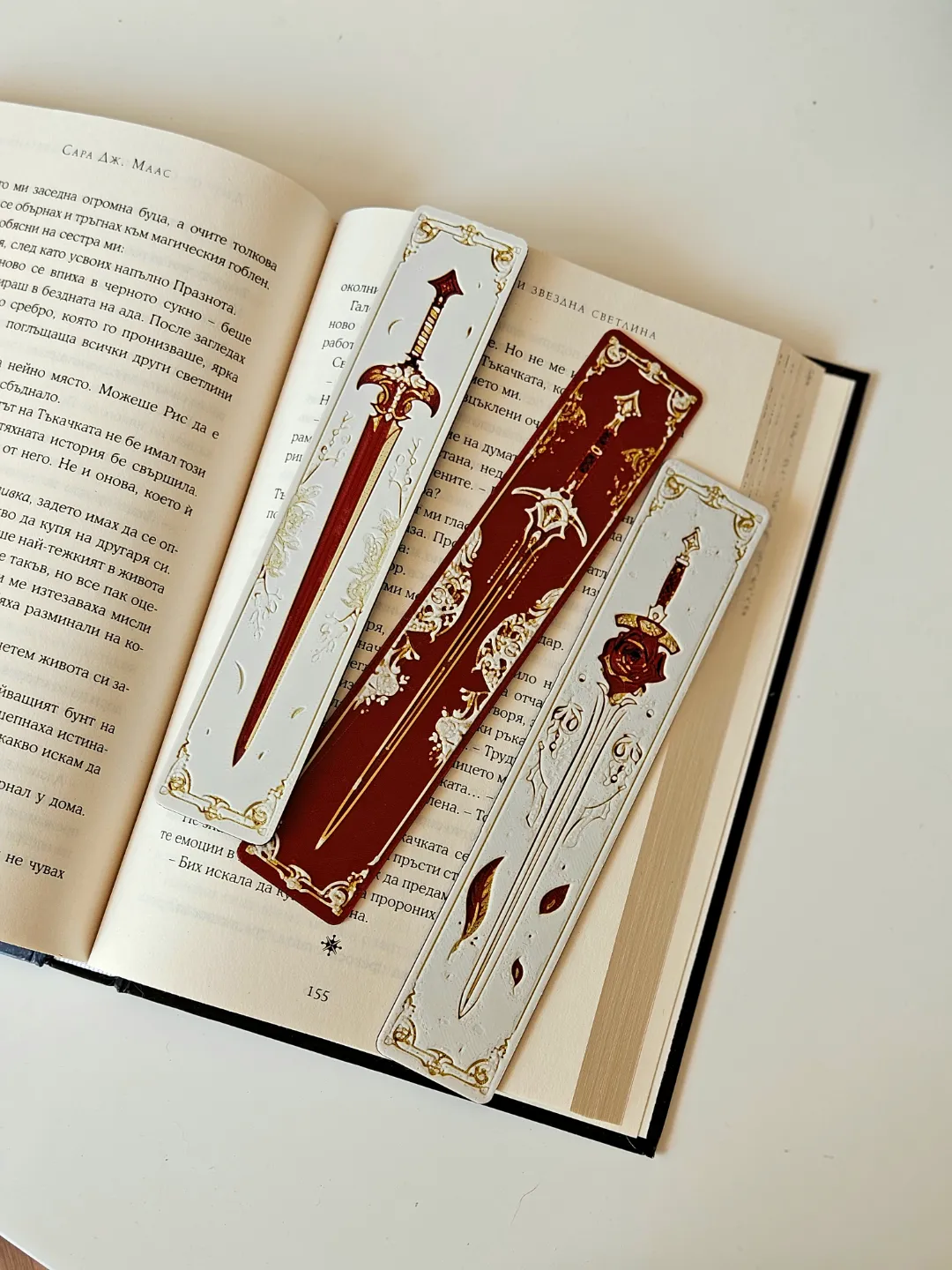 "Blade & Blossom" - Bookmarks Set