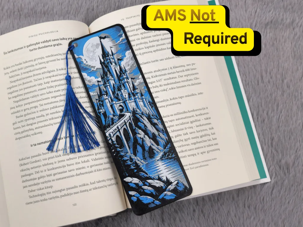 Moonlit Fantasy Castle Bookmark