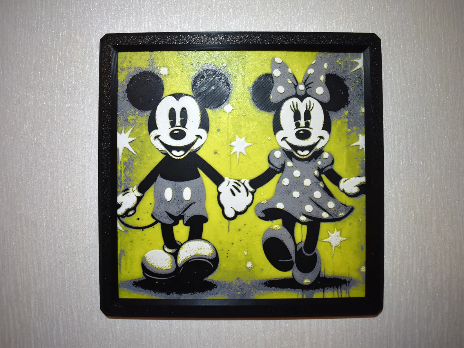Mickey and Minnie Hueforge