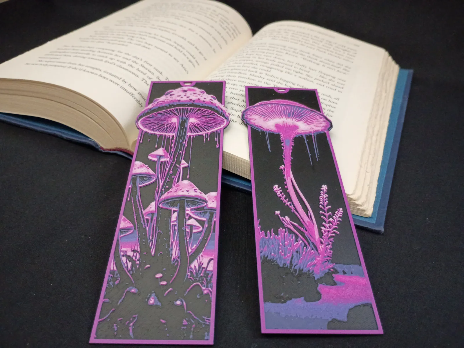 Iridescent Mushrooms Bookmark Set