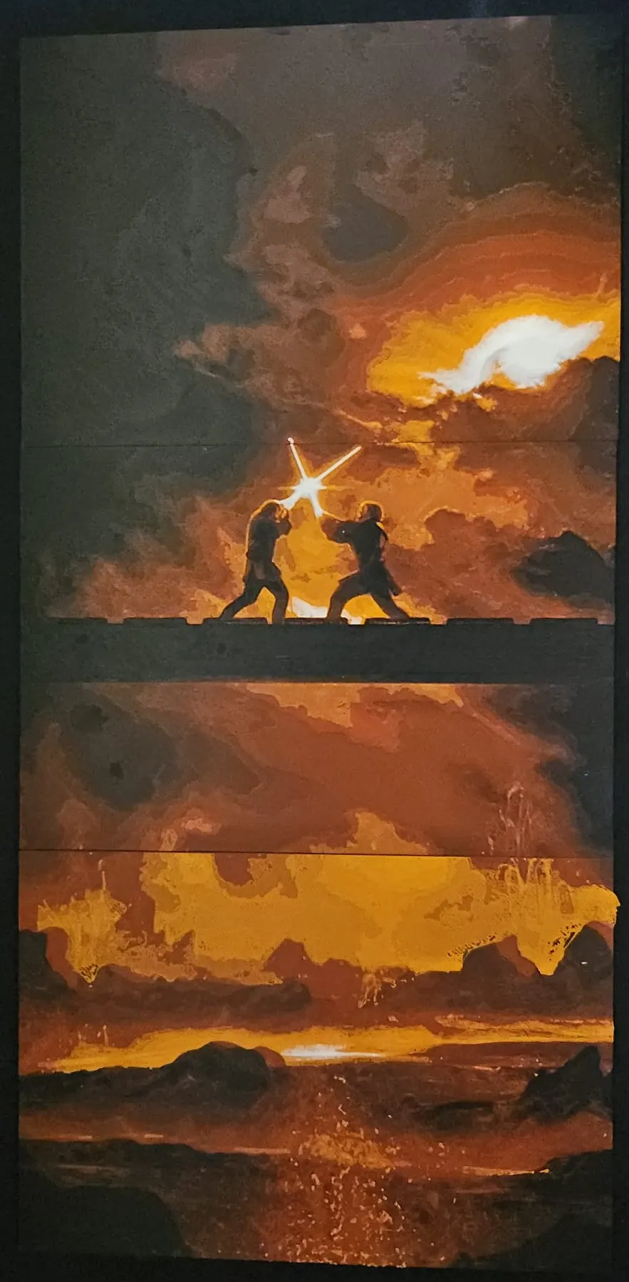 Anakin vs. Obi Wan - Hueforge/3-Piece Hugeforge