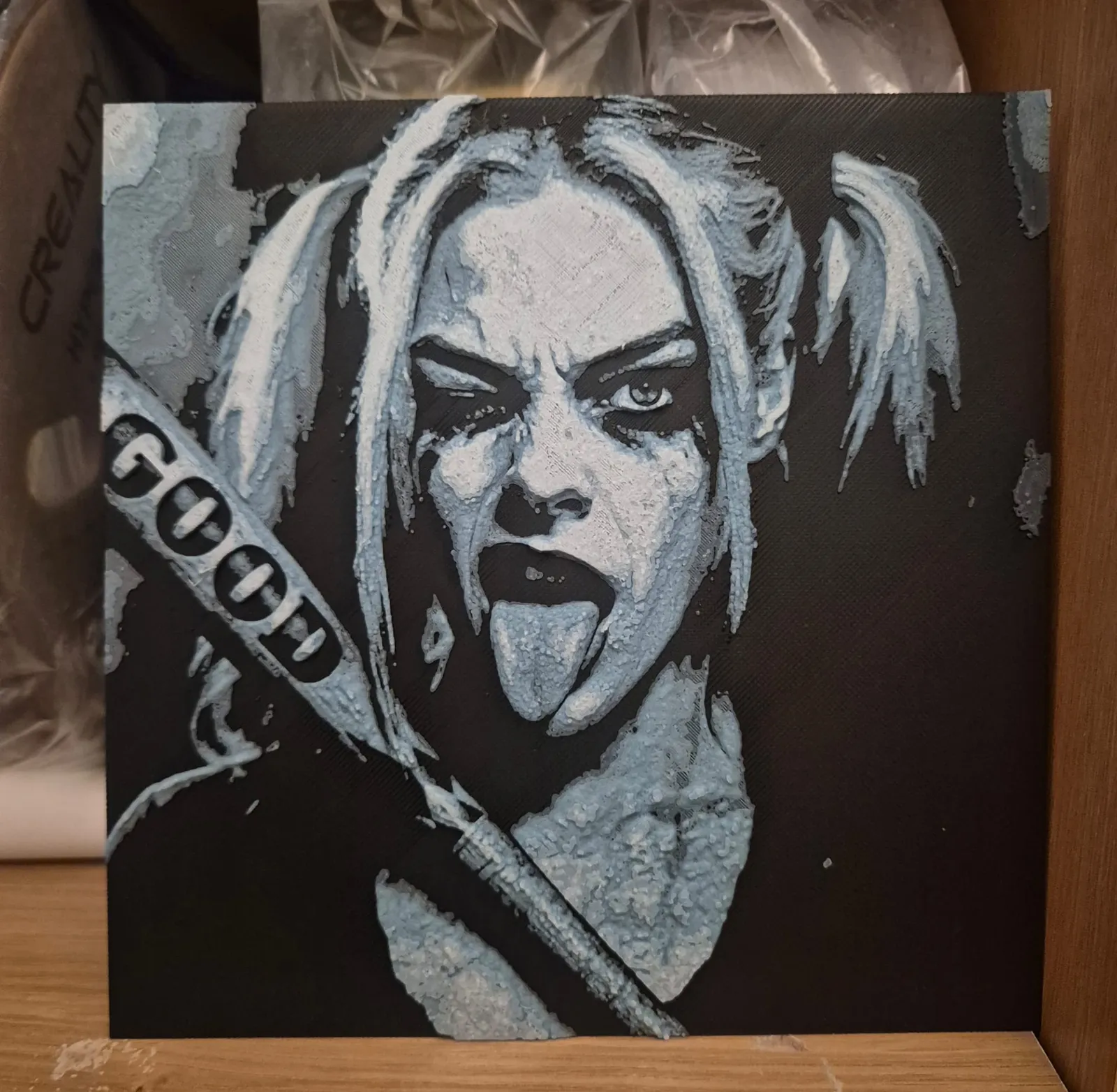 Harley Quinn Tongue hueforge