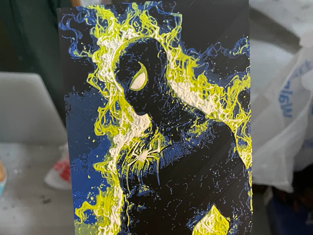 Spiderman on Fire Hueforge