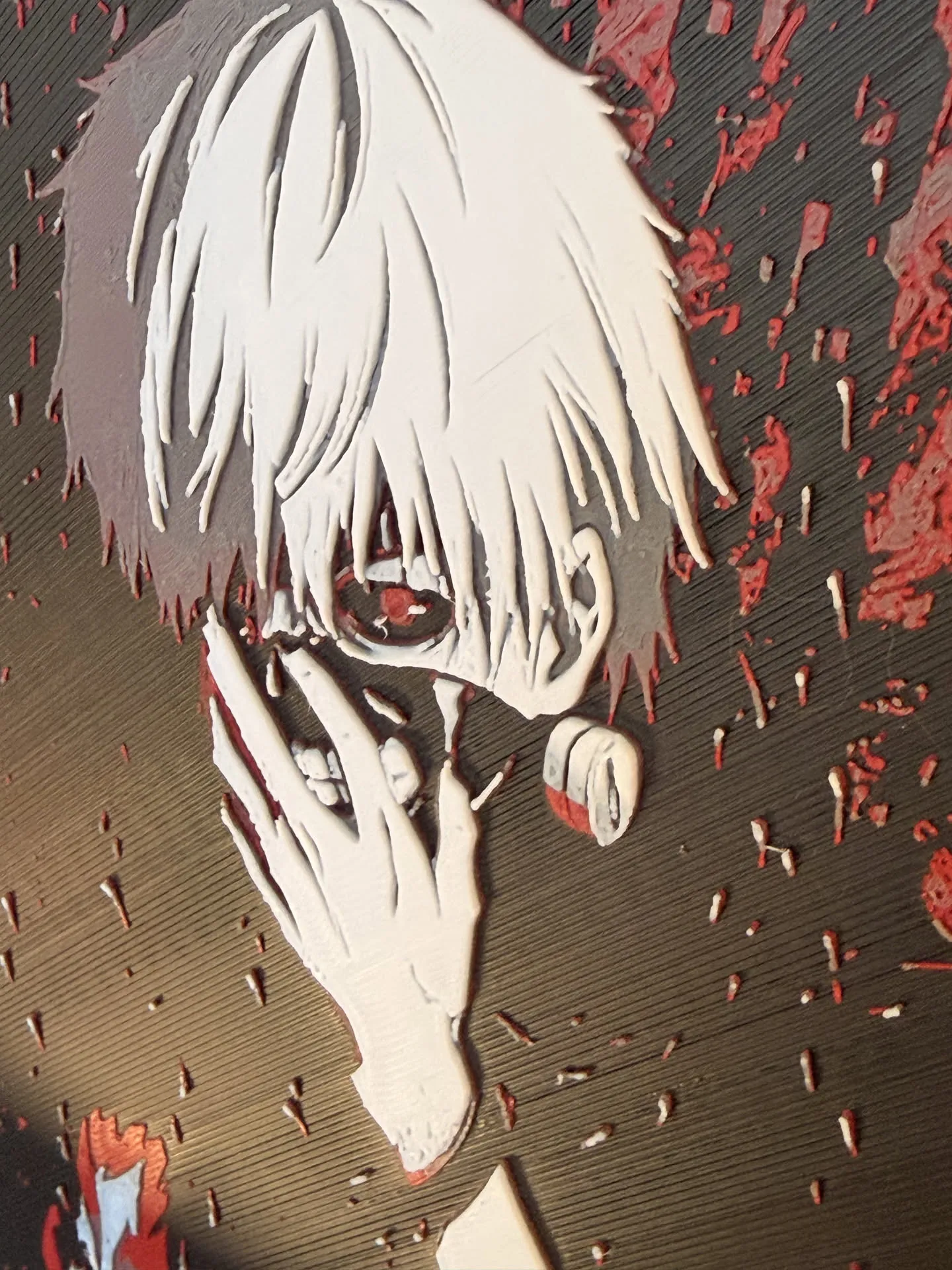 Kaneki's Chains of Torment – HueForge Wall Art