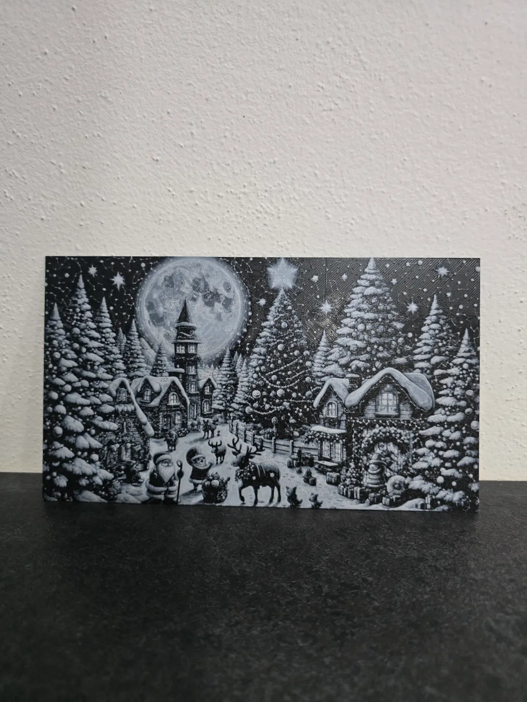 Christmas picture decoration Hueforge 200x114