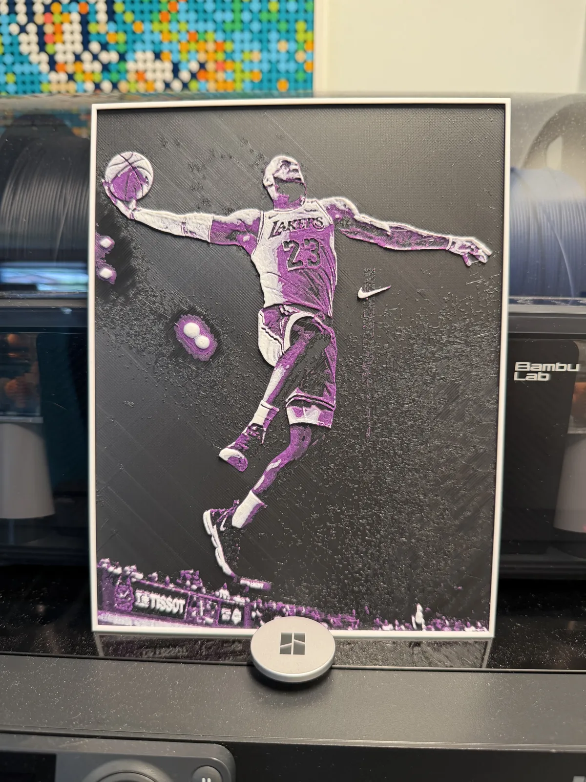 NBA Lebron James Lakers HueForge -With/Without AMS
