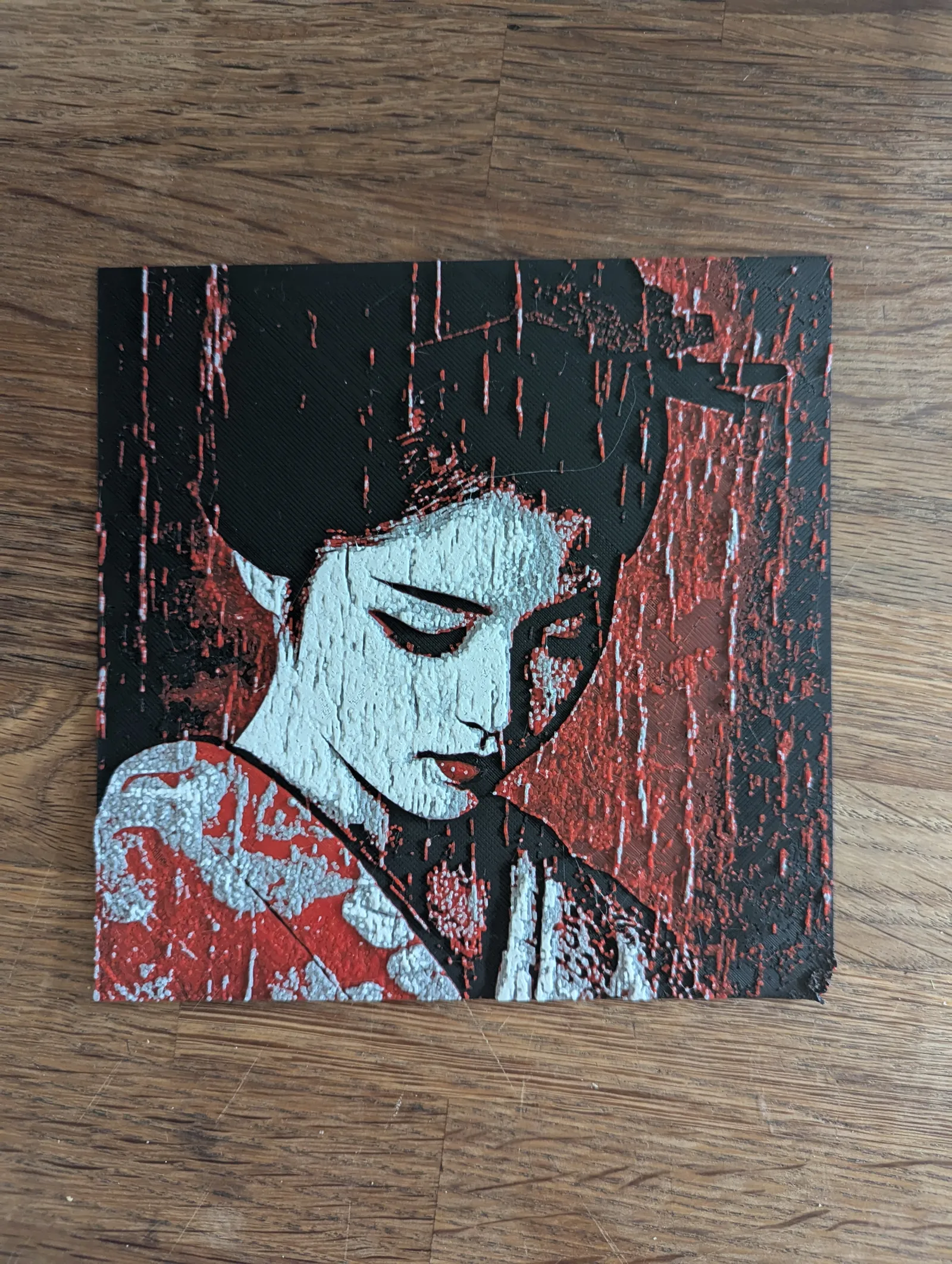 Geisha in Rain