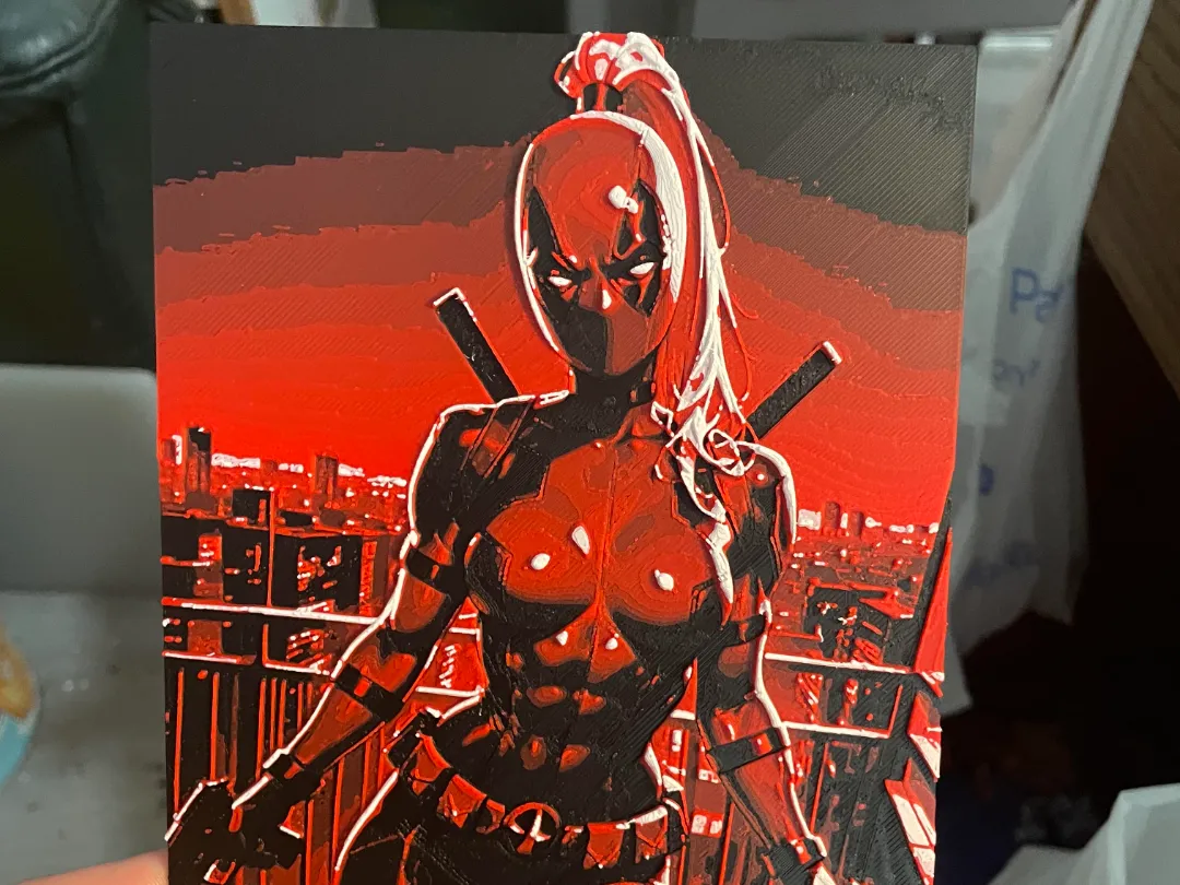 Female DeadPool Hueforge