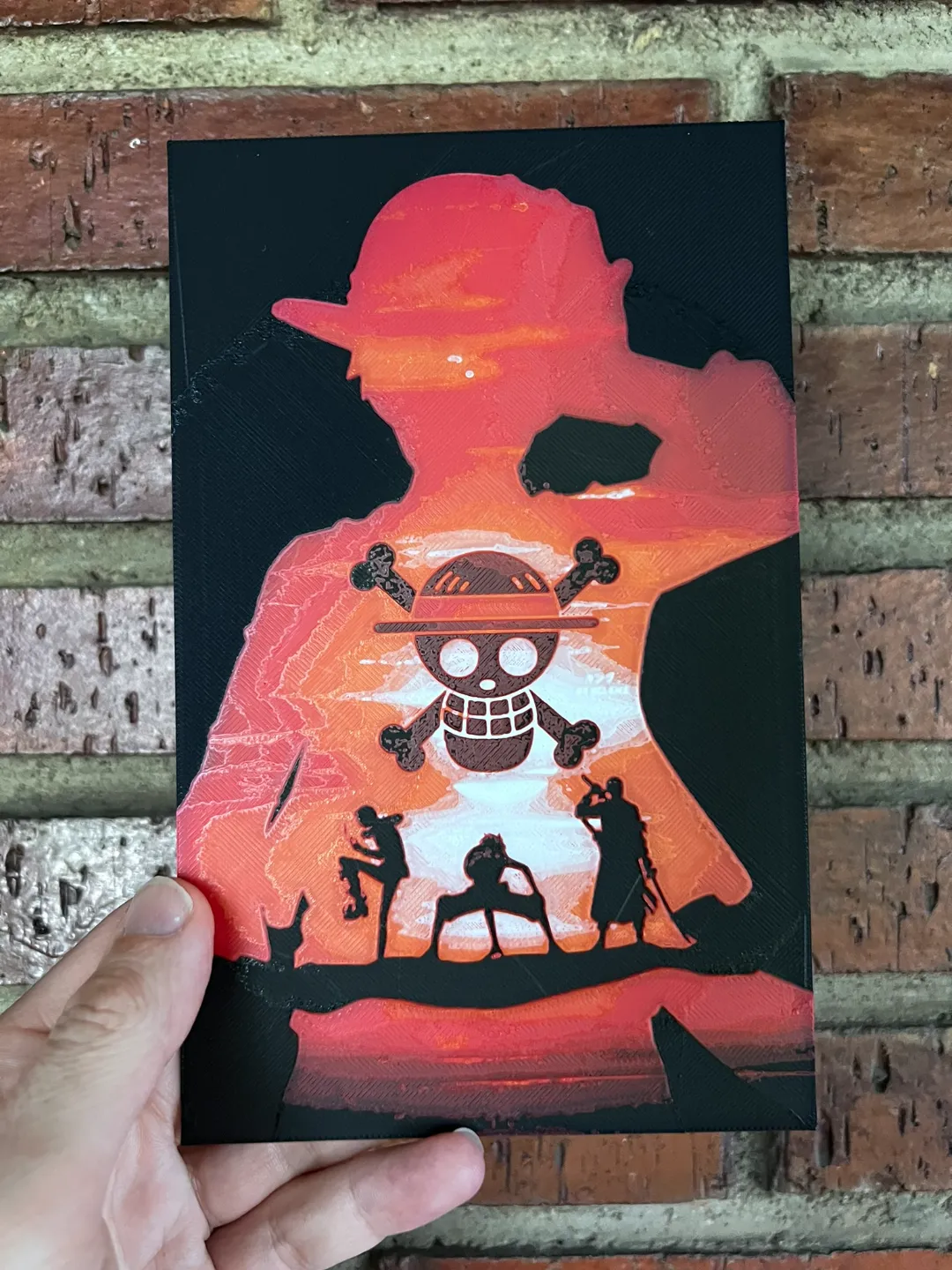 one piece double exposure hueforge