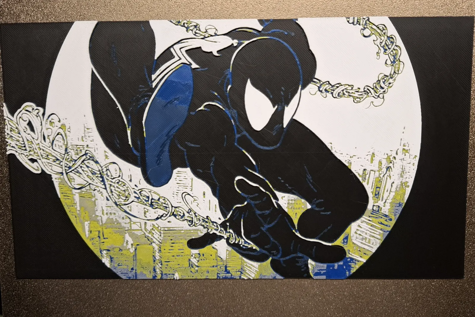 HueForge Spiderman Black Mcfarlane