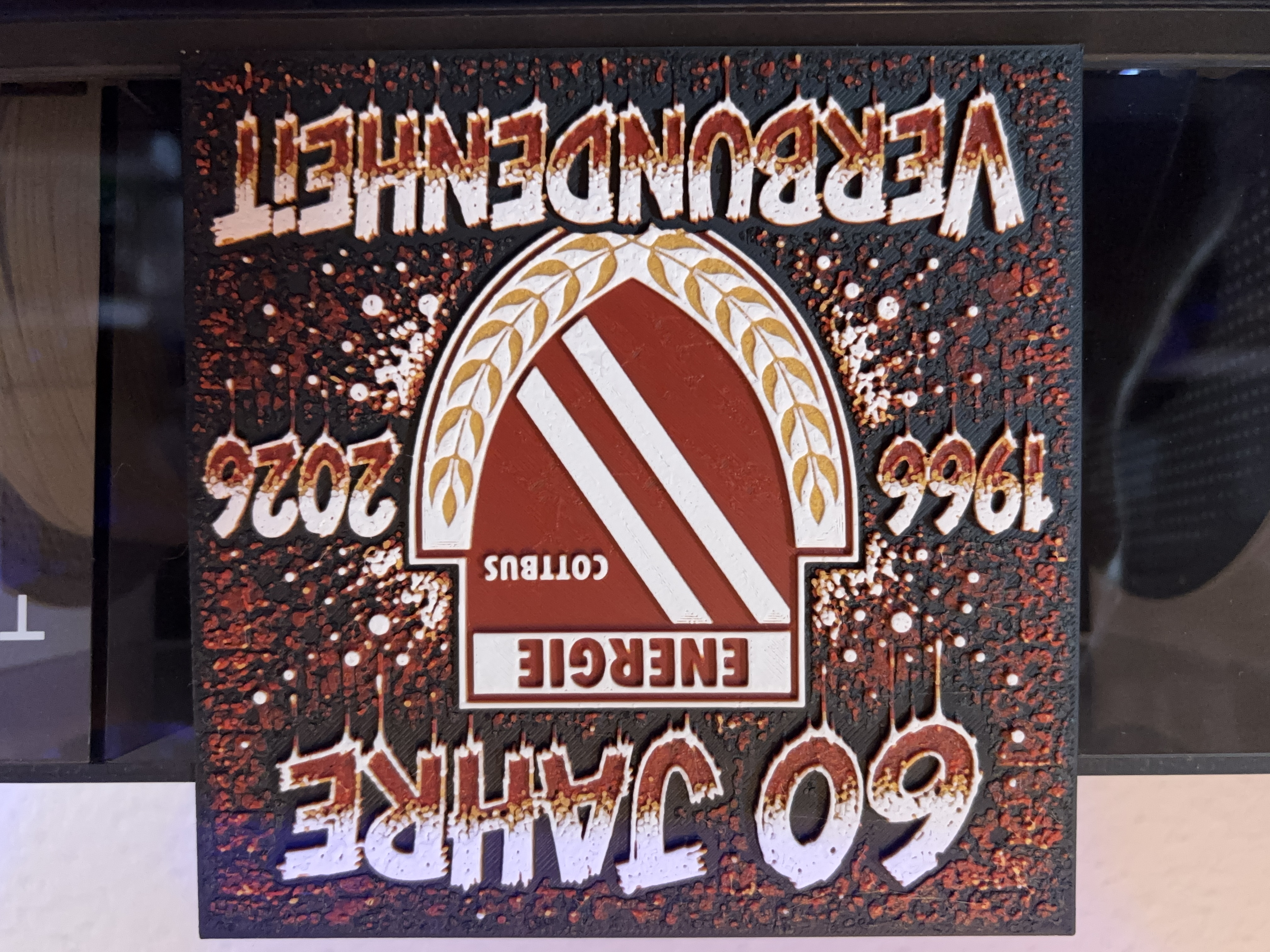 Energie Cottbus 60 Jahre Graffiti Hueforge