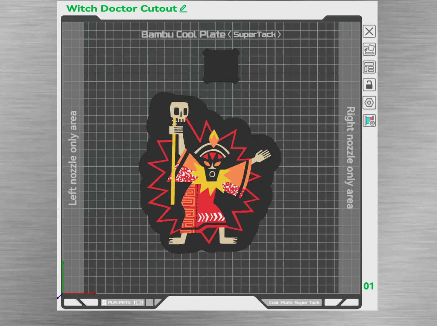 Tiki Art-Witch Doctor Cutout