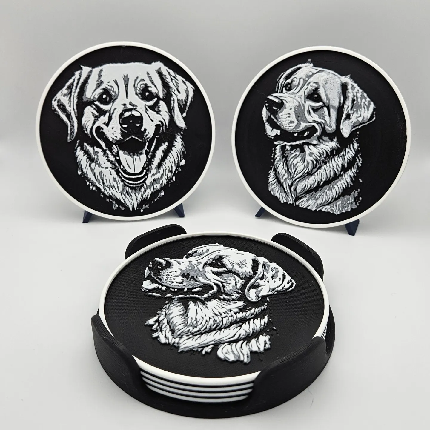 Golden Retriever Coaster Set - Hueforge