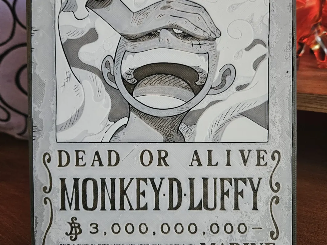 One Piece wanted poster - Luffy gear 5
