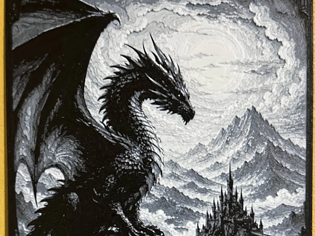 Moon Dragon Hueforge (Filament Painting)
