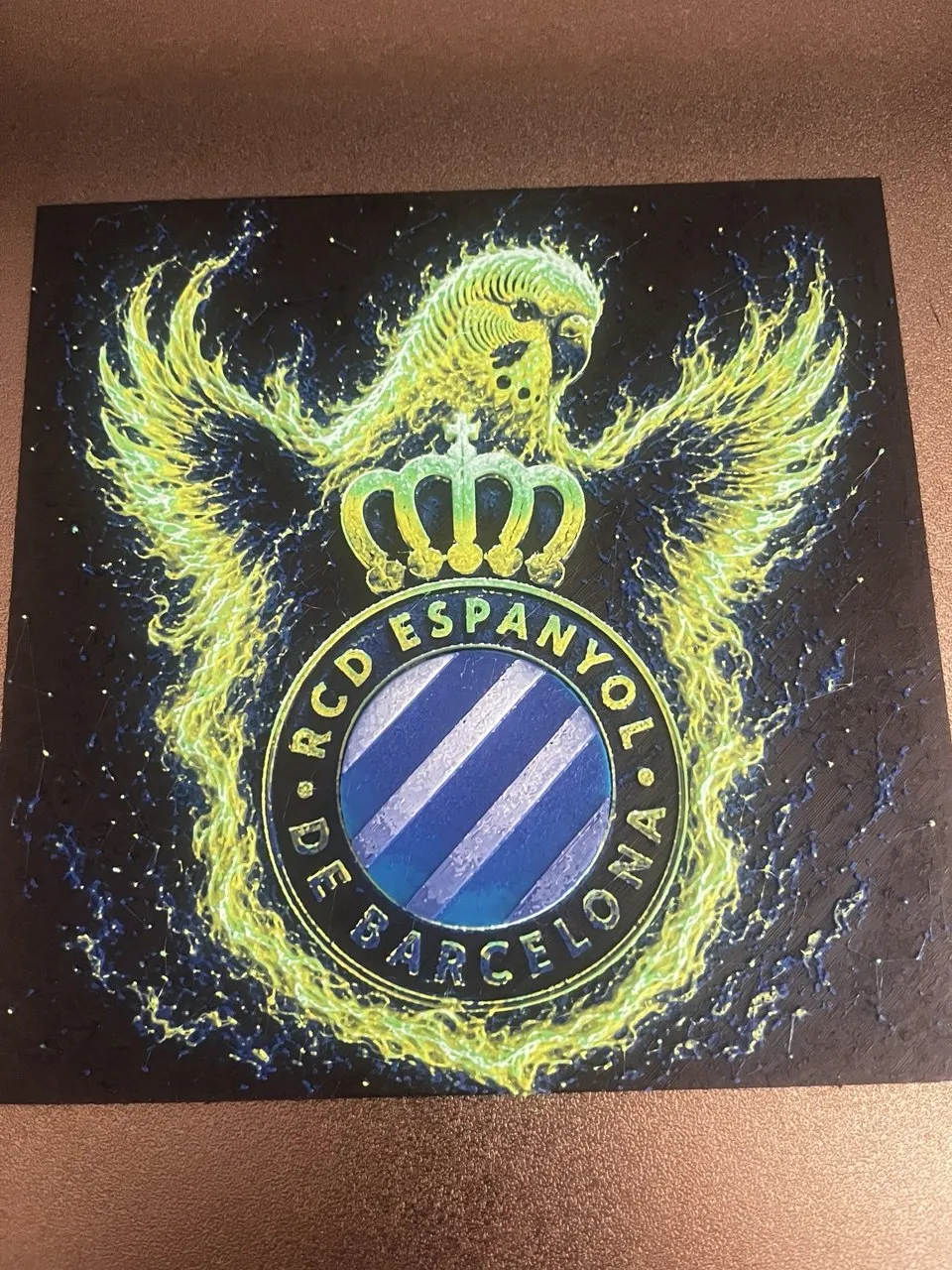 Hueforge Escudo del RCD Espanyol