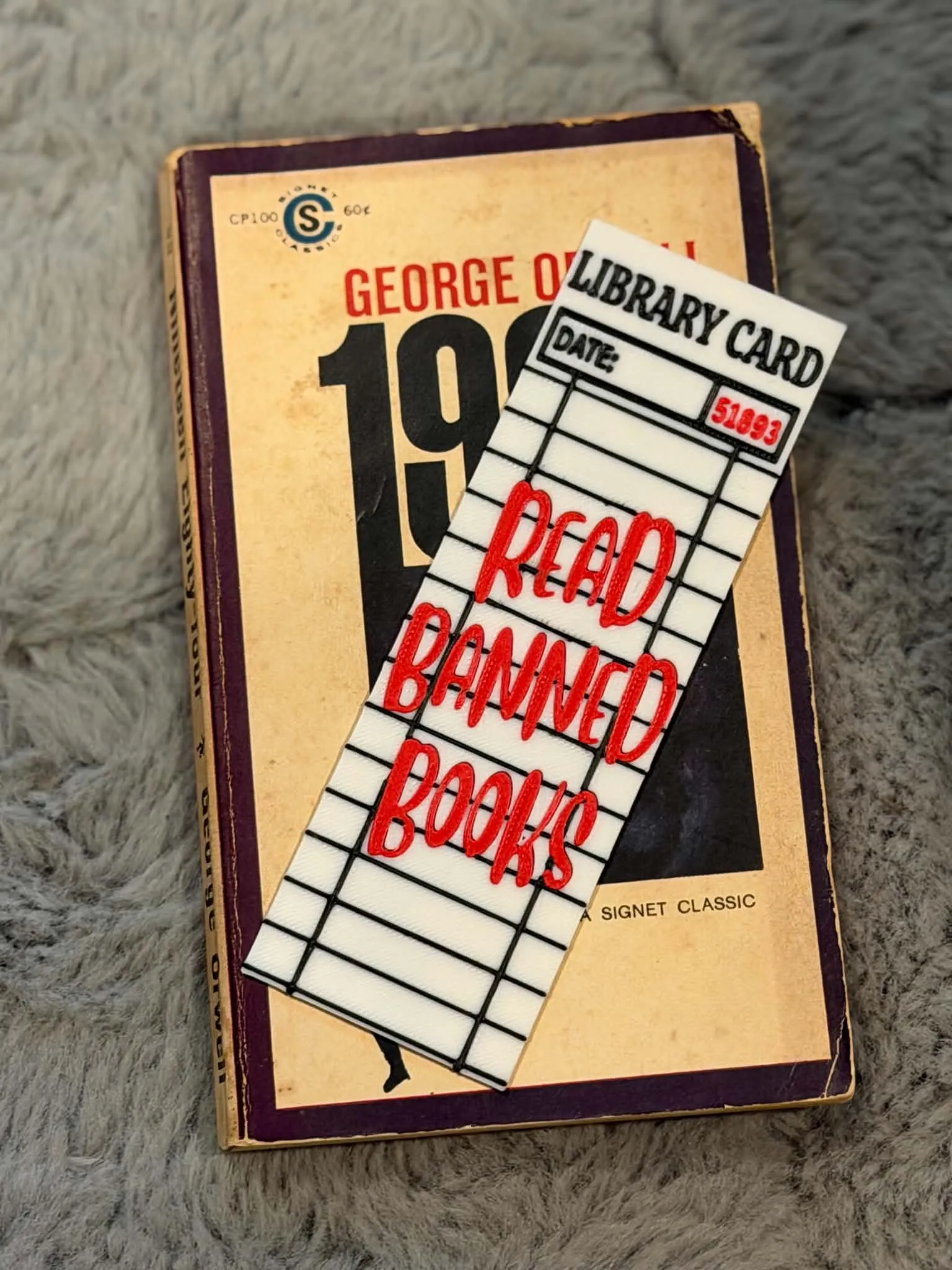 Read Banned Books – Library Card Bookmark