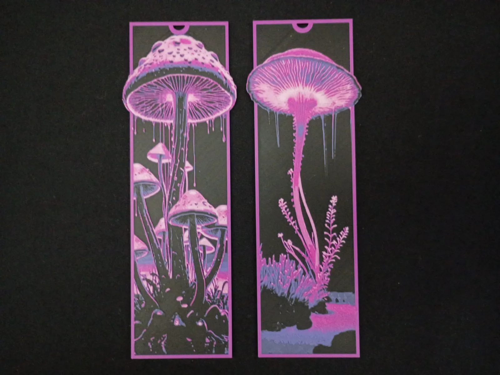 Iridescent Mushrooms Bookmark Set