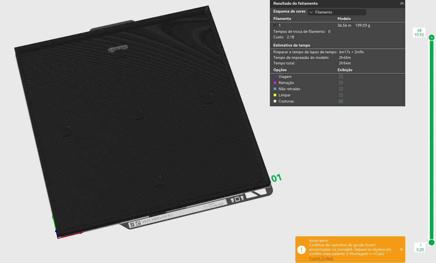 HueForge Quadro - Olho, Fundo de Olho, Moldura