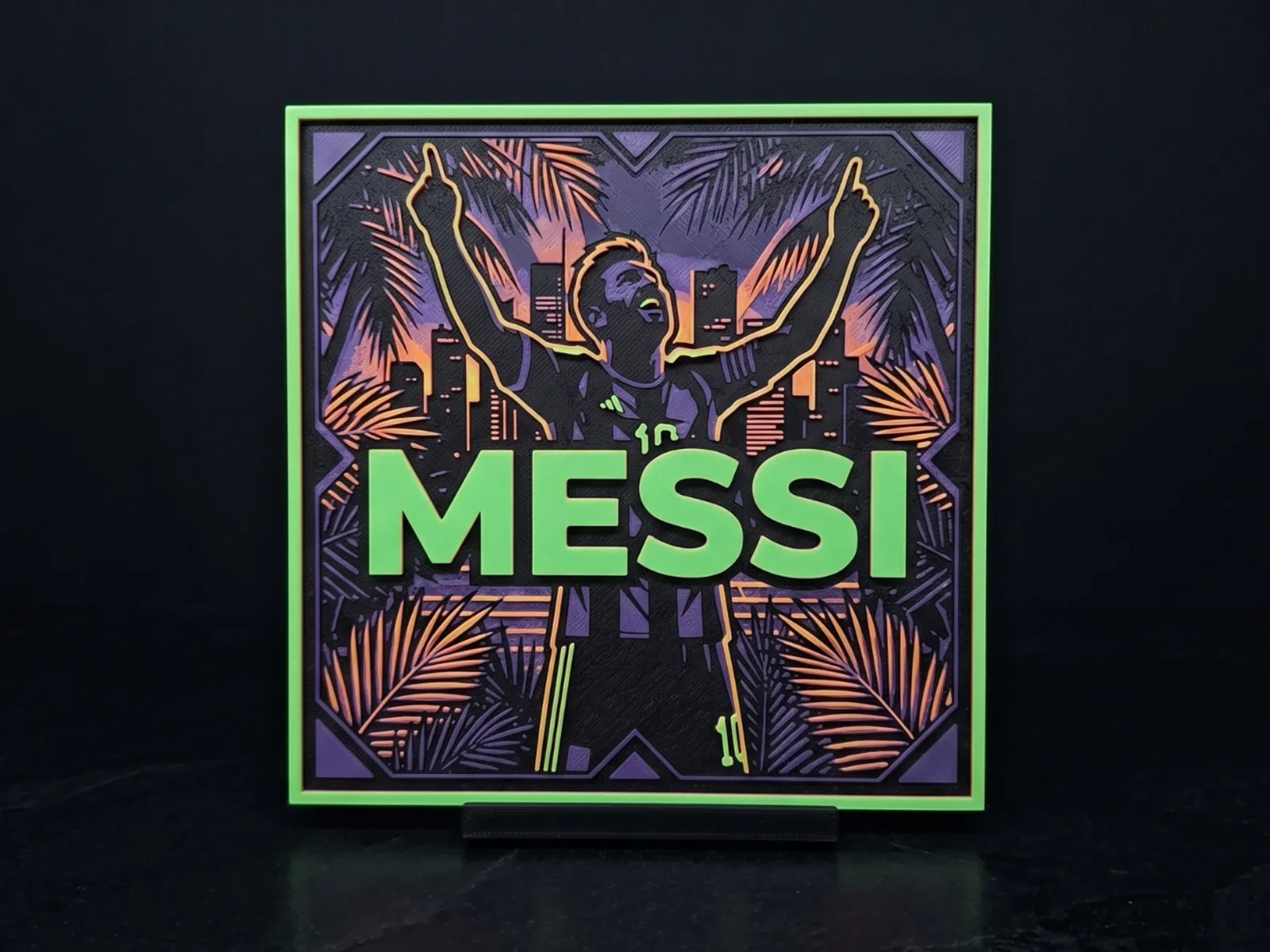 Neon Messi - Hueforge