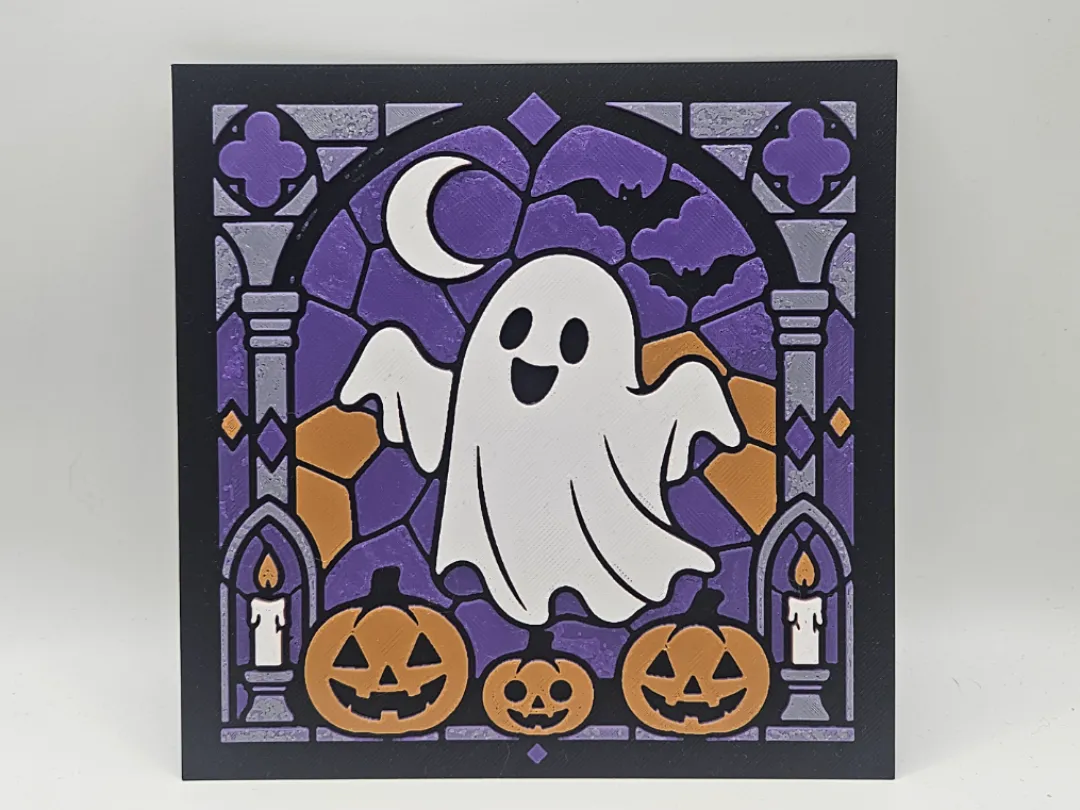 Halloween Ghost Stained Glass – HueForge