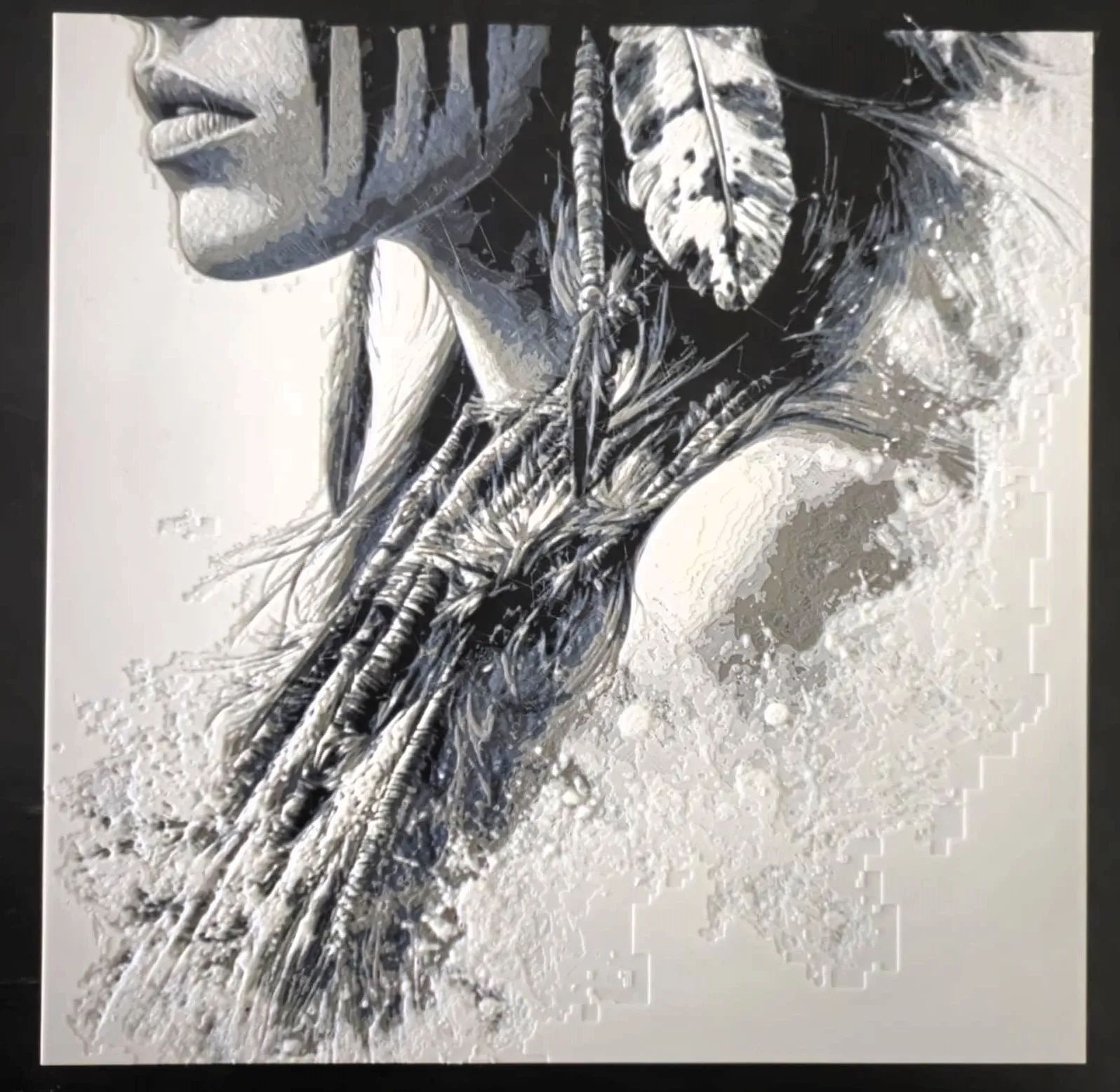 Native American Woman Hueforge 200x400