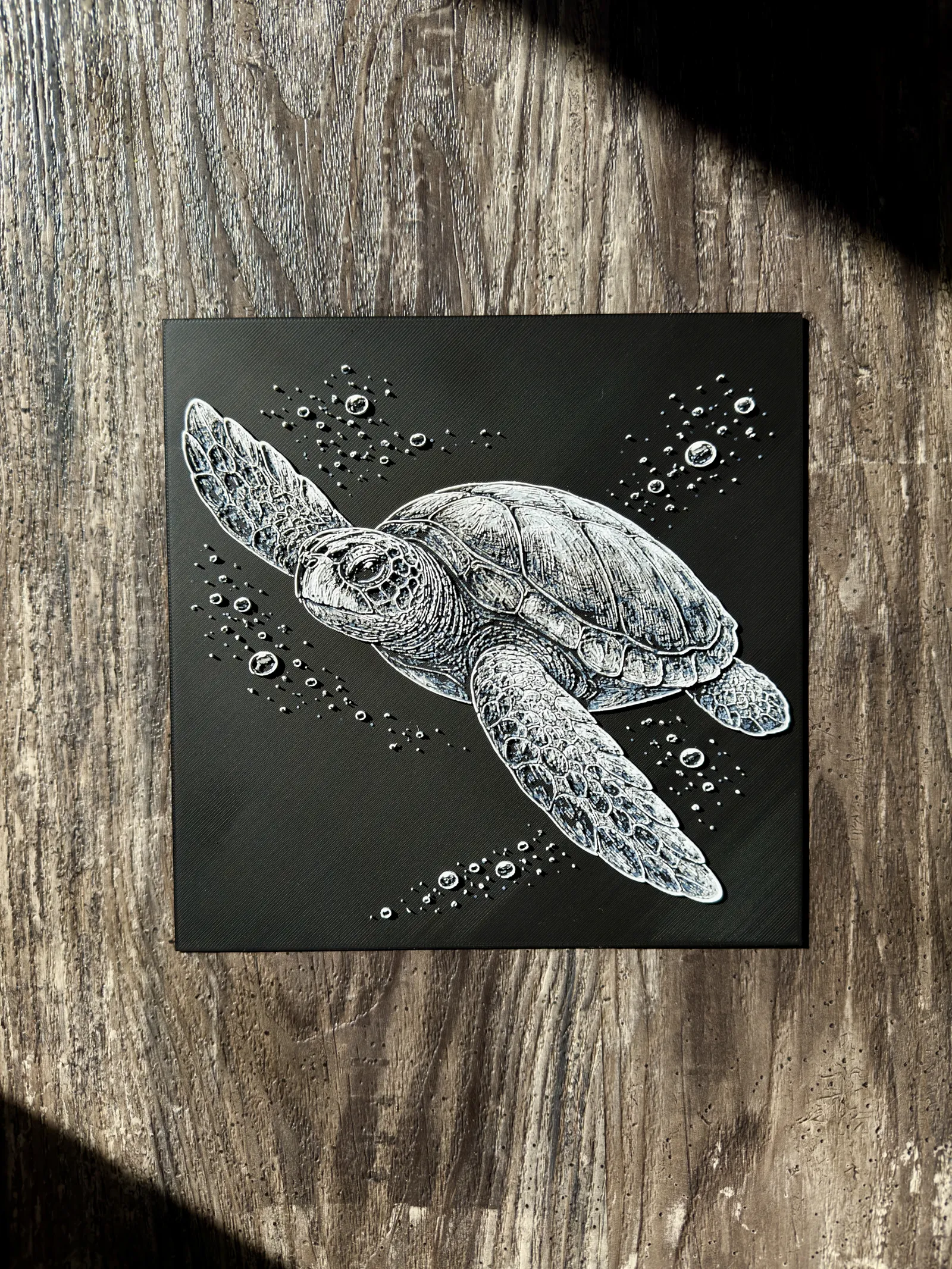 Sea Turtle HueForge Wildlife Series