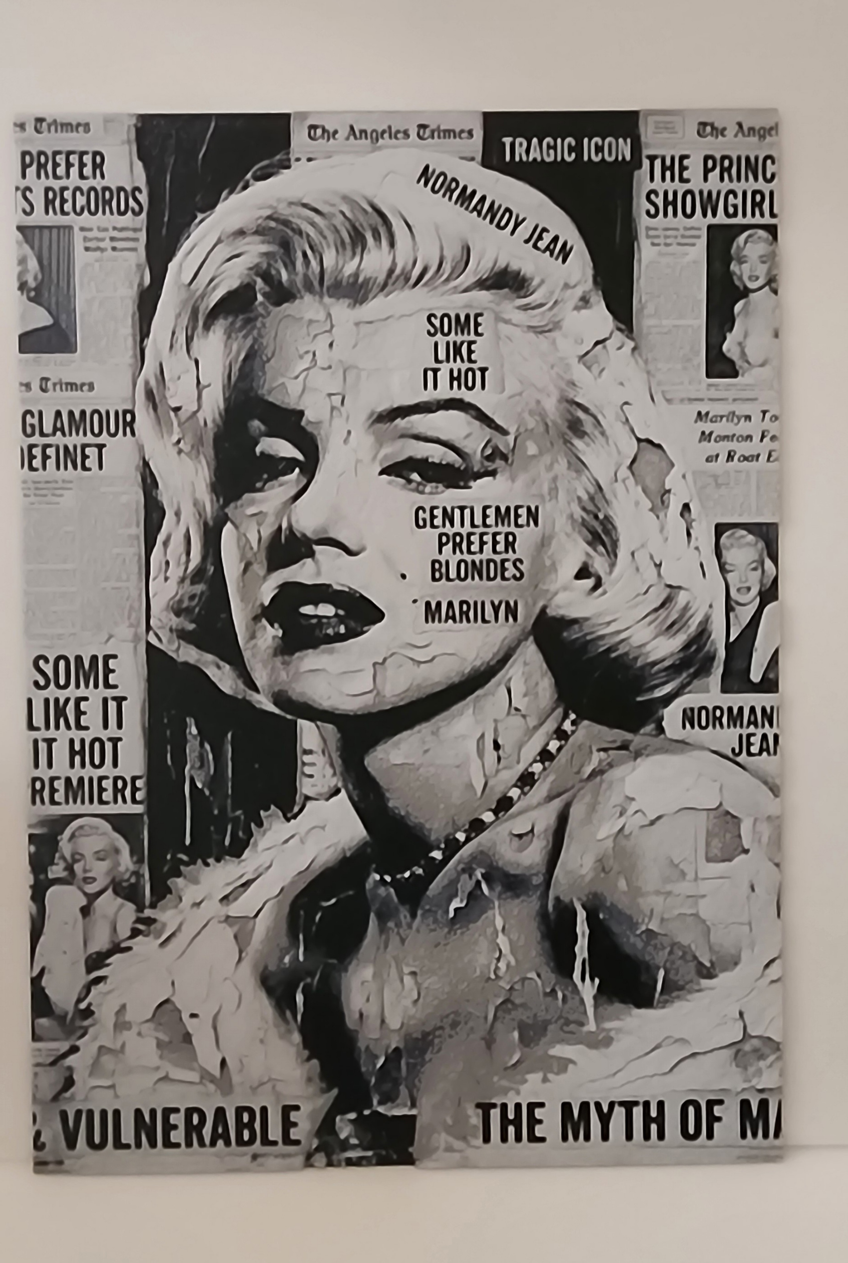 Marilyn im Zeitungsstil