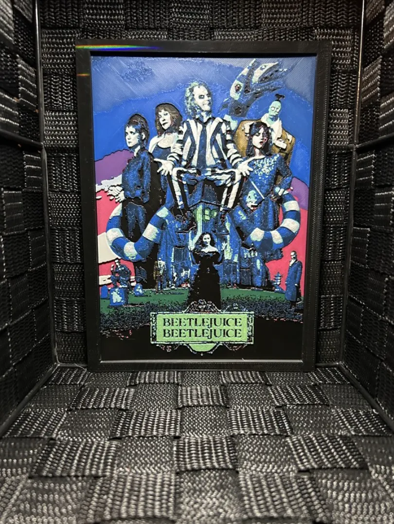 Hueforge Movie Poster - Beetlejuice Beetlejuice -