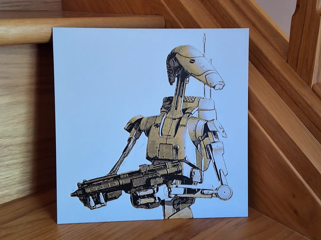 B1 Battle Droid Wall Art